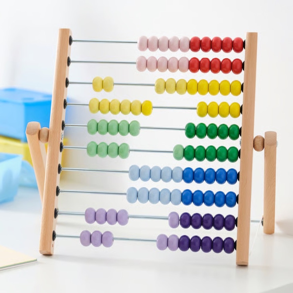 IKEA Underhalla Wooden Abacus Counting Toy